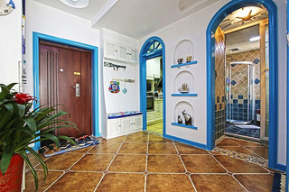 地中海风格一居室小清新蓝色装修图片