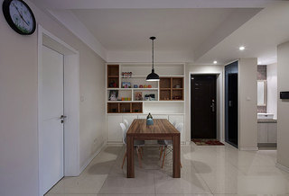 现代简约风格二居室简洁咖啡色装修效果图
