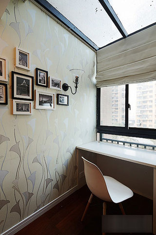 现代简约风格二居室简洁咖啡色效果图