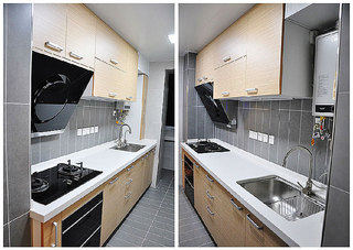 混搭风格两室一厅小清新70平米厨房二手房家装图片