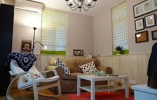宜家风格小户型温馨40平米客厅设计图