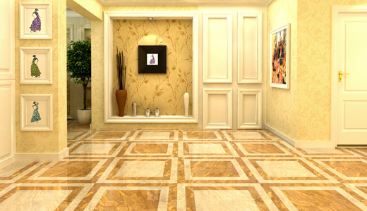 豪华瓷砖地板装饰地板