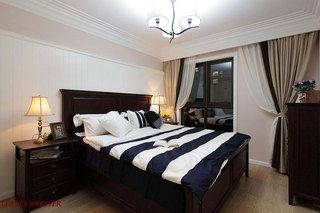 简约风格三居室舒适120平米卧室装修图片
