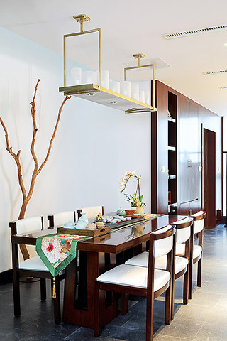 中式风格复式140平米以上餐厅效果图