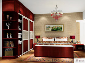 中式风格卧室家具装修效果图