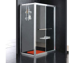 L型铝合金边框卫浴淋浴房