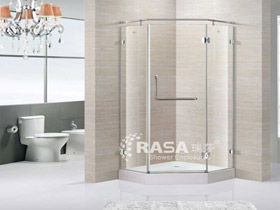 钻石型铝合金边框淋浴房