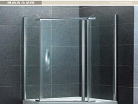 豪华钻石型铝合金边框淋浴房