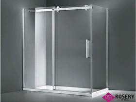 一字型铝合金半框定制整体淋浴房