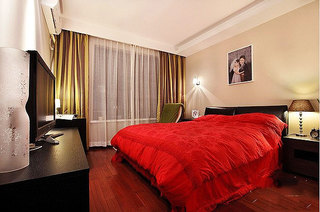 简约风格时尚黑白80平米卧室婚房平面图