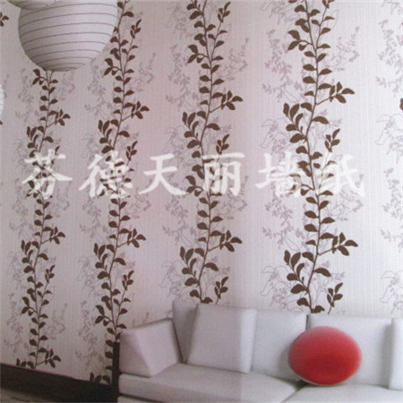 树藤条形款式墙纸 个性时尚卧室客厅壁纸