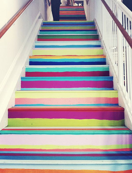 长沙彩虹楼梯图片