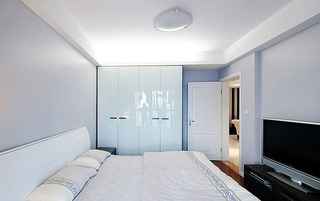 现代简约风格公寓140平米以上卧室婚房家装图