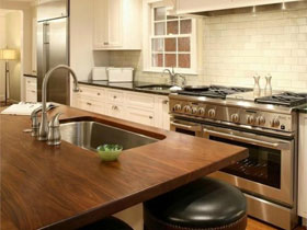50个木质台面舒适厨房