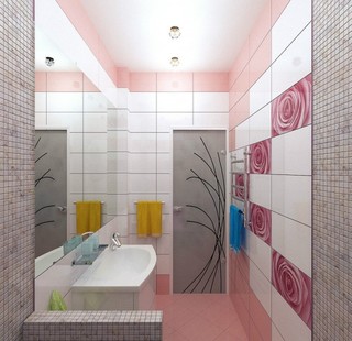 现代简约风格单身公寓时尚卫生间设计图