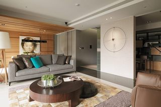 现代简约风格一居室舒适设计图