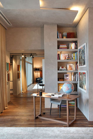 新古典风格公寓开放式书房改造