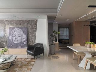 现代简约风格公寓温馨背景墙设计