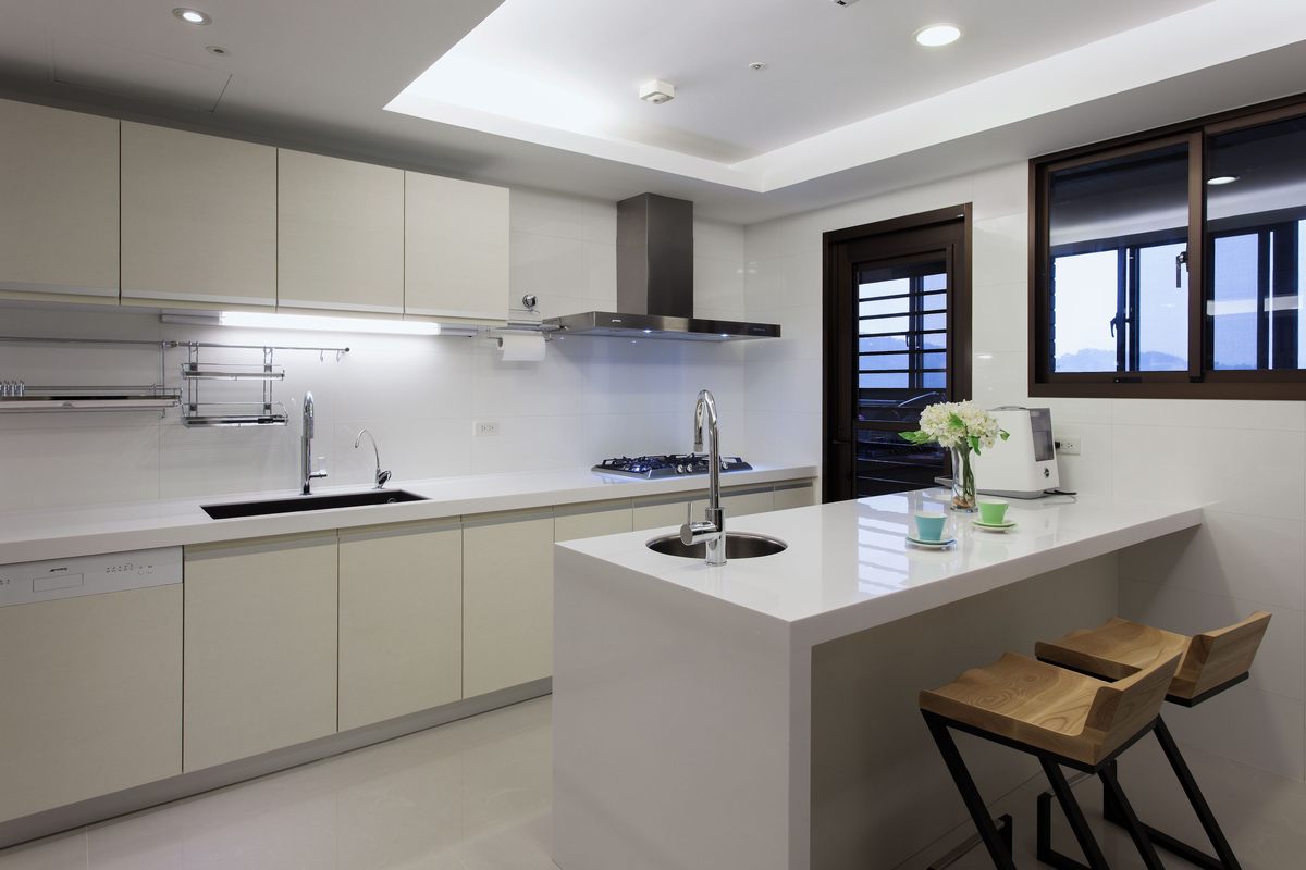 新古典风格,时尚,公寓装修,吧台