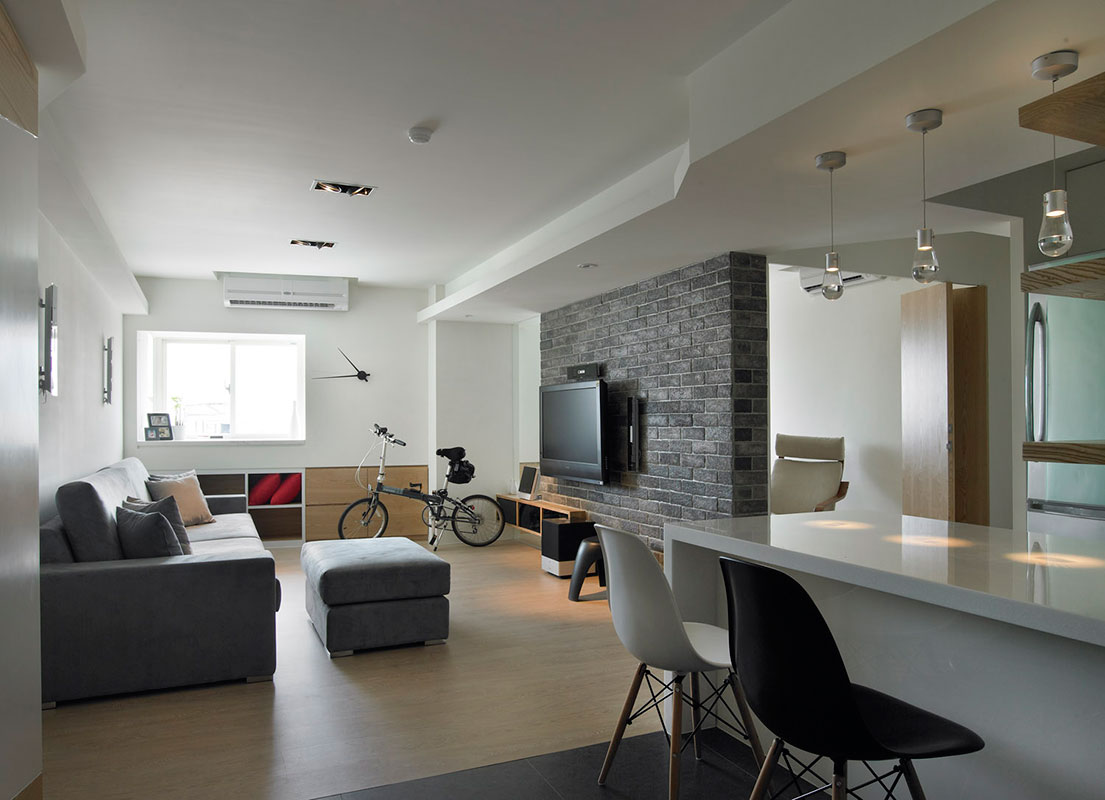 现代简约风格,旧房改造,舒适,吧台