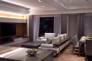 美式风格公寓温馨客厅装修效果图
