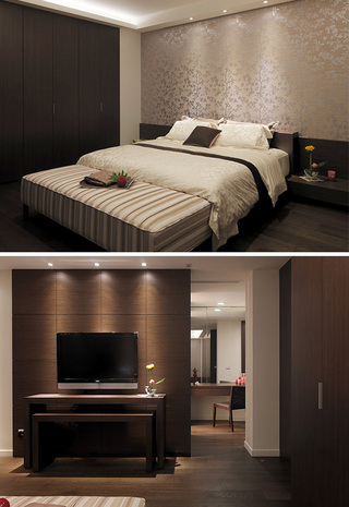 现代简约风格复式时尚卧室设计图