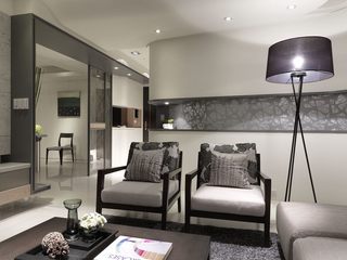 现代简约风格公寓简洁沙发背景墙装修图片