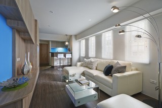 现代简约风格简洁沙发背景墙旧房改造家居图片