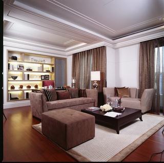 新古典风格舒适豪华型客厅设计图纸