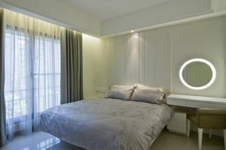 现代简约风格公寓小清新卧室设计图