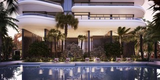 地中海风格度假别墅奢华豪华型露台花园装修效果图