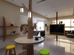 会呼吸的自然灵感 台湾现代家庭公寓设计图