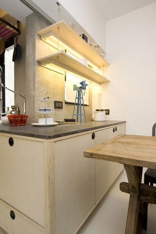 现代简约风格公寓厨房推拉门设计图纸