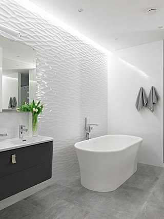 现代简约风格公寓温馨卫浴间瓷砖装潢