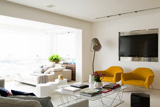 公寓温馨金色140平米以上客厅电视背景墙设计