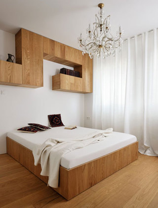 现代简约风格公寓温馨白色100平米卧室卧室背景墙设计图纸