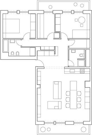 现代简约风格公寓温馨原木色100平米装修效果图