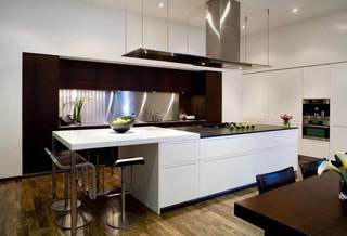 现代简约风格别墅艺术开放式厨房装潢