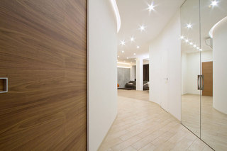 现代简约风格一居室舒适冷色调120平米走廊灯光效果图