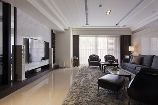 新中式风格公寓客厅设计图
