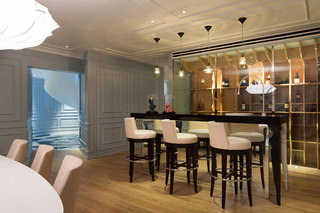 现代简约风格公寓舒适蓝色阁楼餐厅灯图片