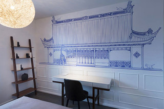 现代简约风格公寓艺术白色阁楼背景墙装修效果图