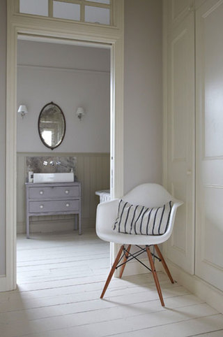 简约风格白领公寓梦幻白色椅子效果图