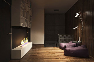 现代简约风格公寓温馨黑白小书房设计图纸