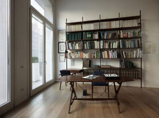现代简约风格复式豪华白色书房装潢