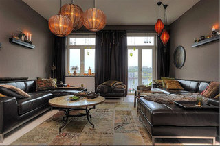 新古典风格公寓舒适140平米以上效果图