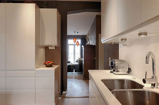 新古典风格公寓舒适白色140平米以上厨房改造