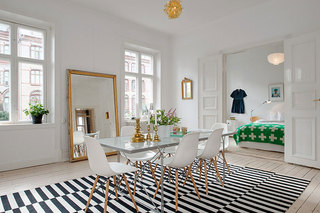 现代简约风格艺术白色客厅设计图