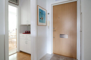 北欧风格公寓舒适白色90平米玄关设计
