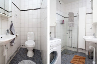 北欧风格公寓小清新白色90平米整体卫浴设计图
